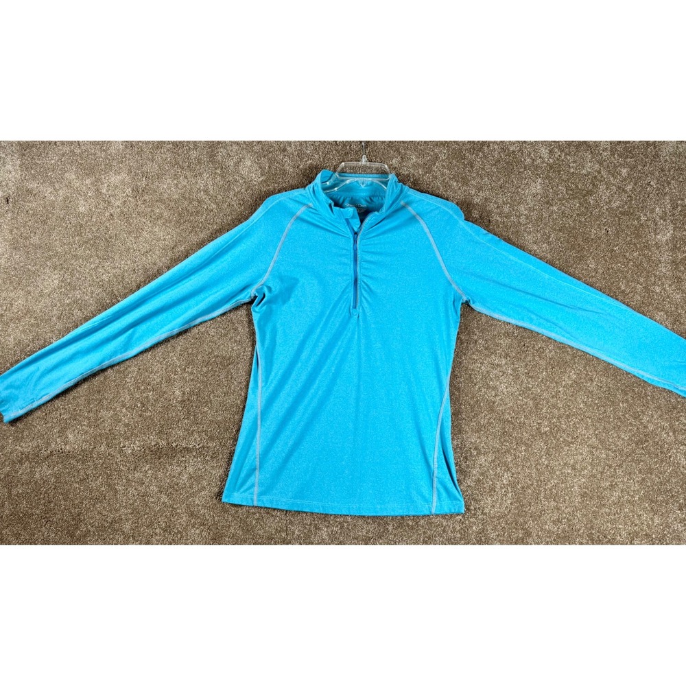 Straight Down Women's Blue Athletic Pullover Long Sleeve 1/4 Zip Inverness Club